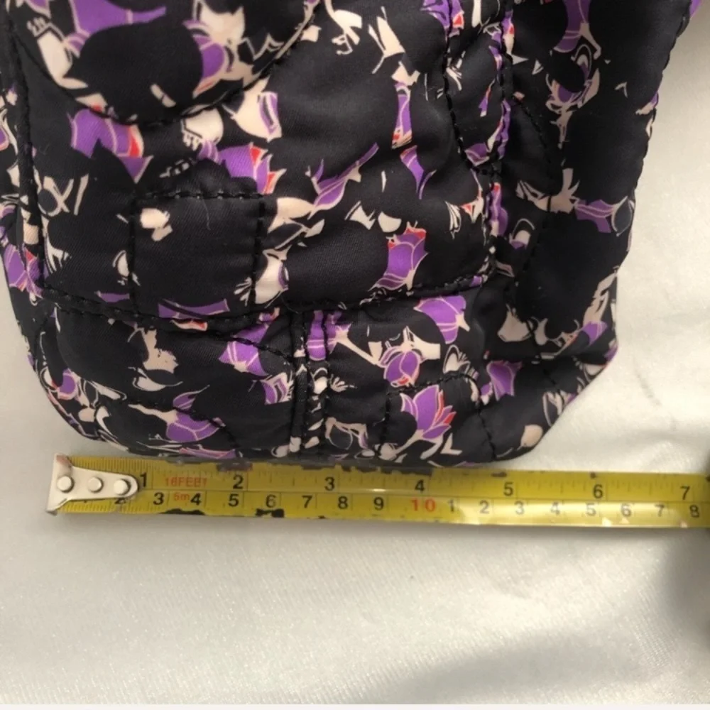 Marc by Marc Jacobs purple and black multicolor large floral tote